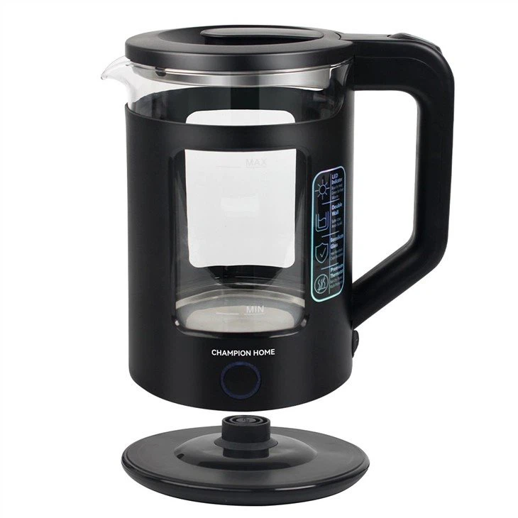 glass light up kettle